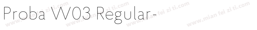 Proba W03 Regular字体转换